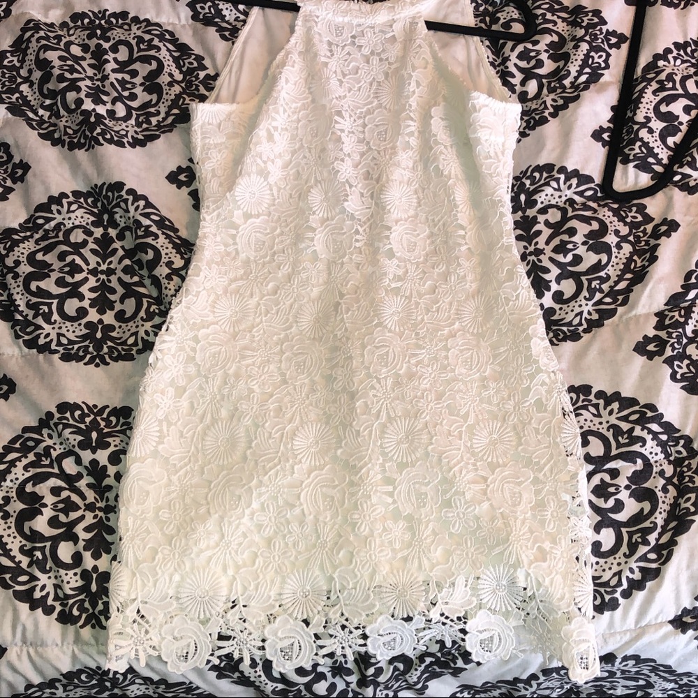 White lace dress